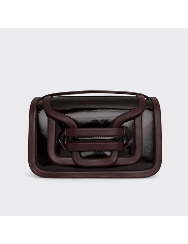 Sac à main MAXI ALPHA - Bordeaux verni / Bordeaux