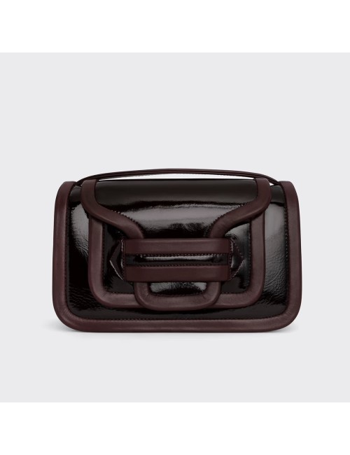 Sac à main MAXI ALPHA - Bordeaux verni / Bordeaux