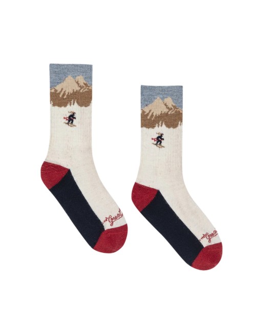 Chaussettes RIDGE RUNNER - Cream Skiier