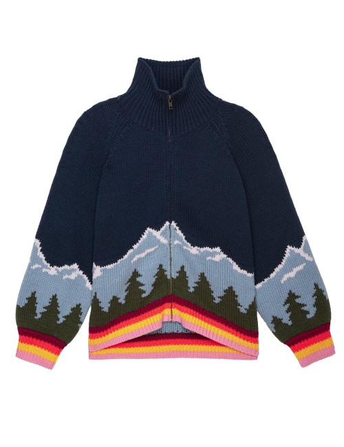 Sweat zippé VISTA - Evergreen