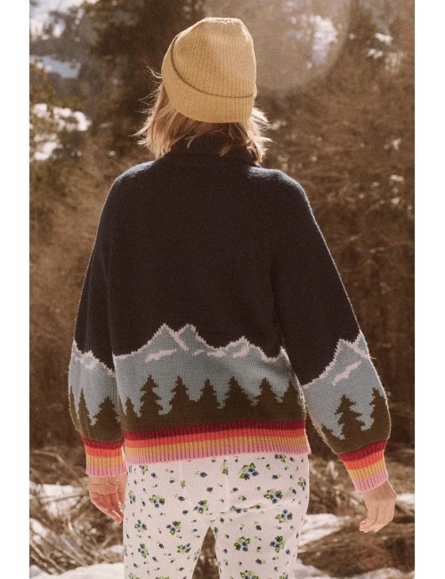 Sweat zippé VISTA - Evergreen