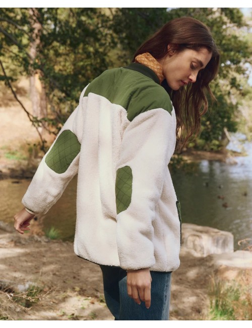 Veste peluche TUNDRA - Cream & Army