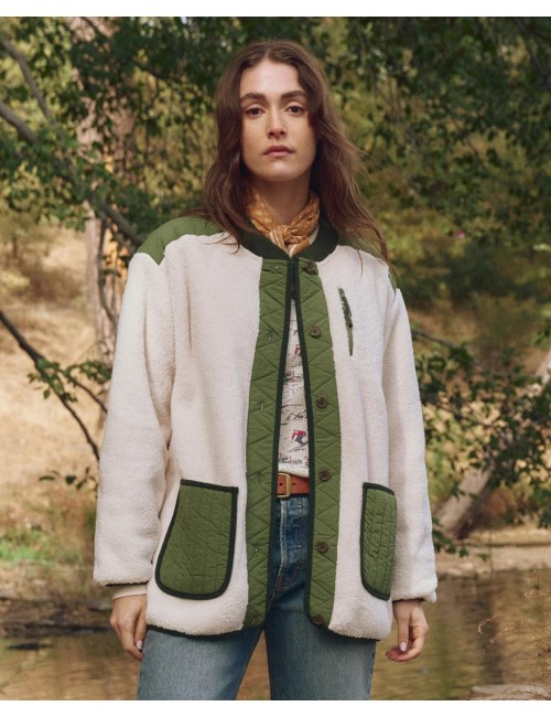 Veste peluche TUNDRA - Cream & Army
