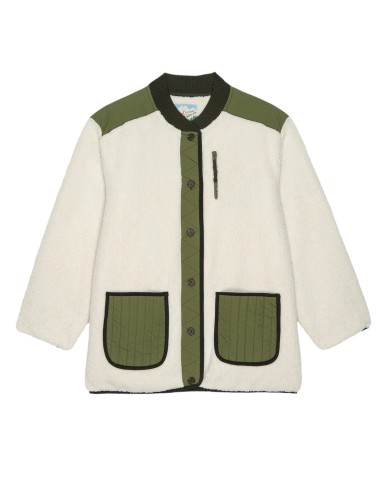 Veste peluche TUNDRA - Cream & Army