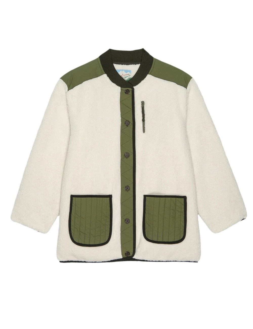 Veste peluche TUNDRA - Cream & Army