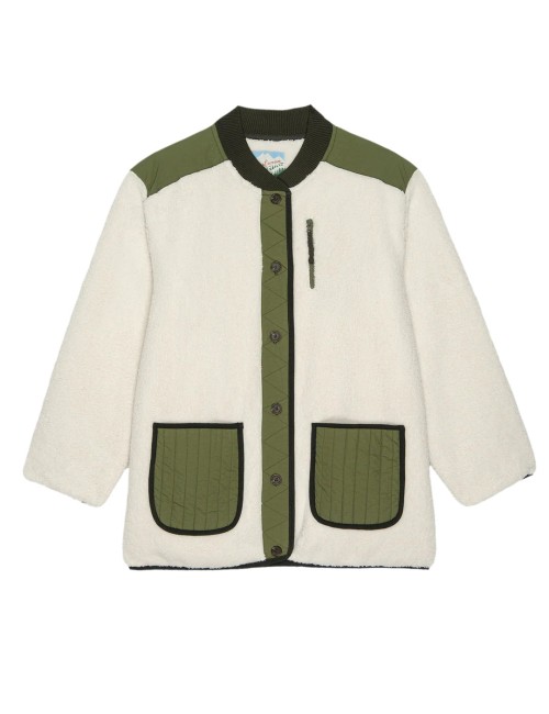 Veste peluche TUNDRA - Cream & Army