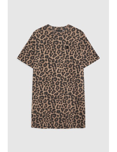 Robe Mini BETH - Black & Brown Leopard