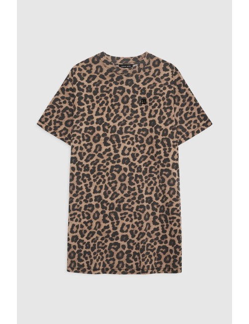 Robe Mini BETH - Black & Brown Leopard