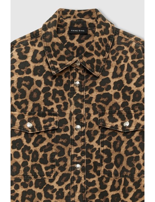 Chemise PAXTON - Black & Brown Leopard