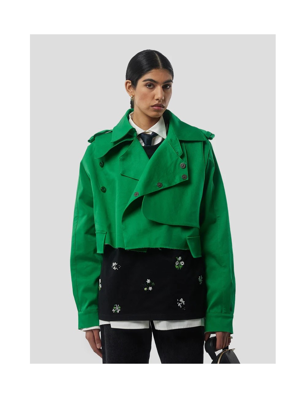 Trench Crop TREVOR - Vert Kelly