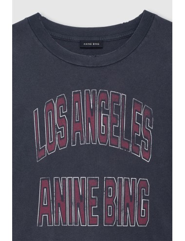 Tee-shirt cropped JOHNNY - Washed Black