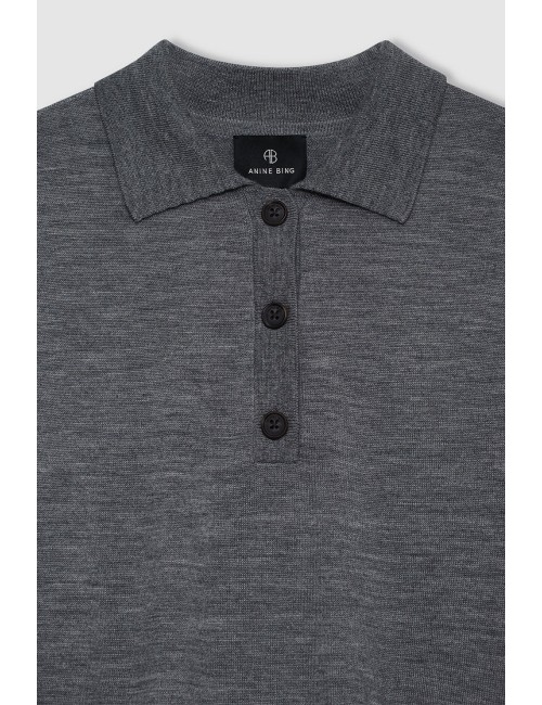 LEE Polo - Medium Heather Grey