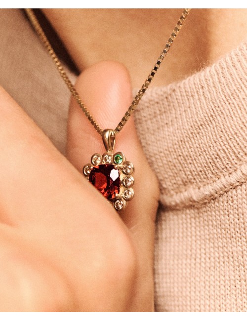 Collier ROBIN - Grenat