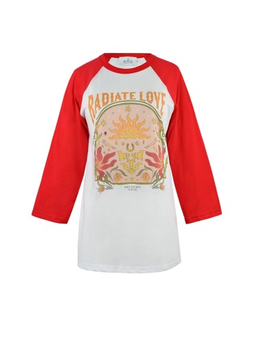 Tee-shirt RADIATE LOVE - Rouge