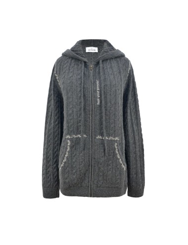 Gillet à capuche AMA - Gris