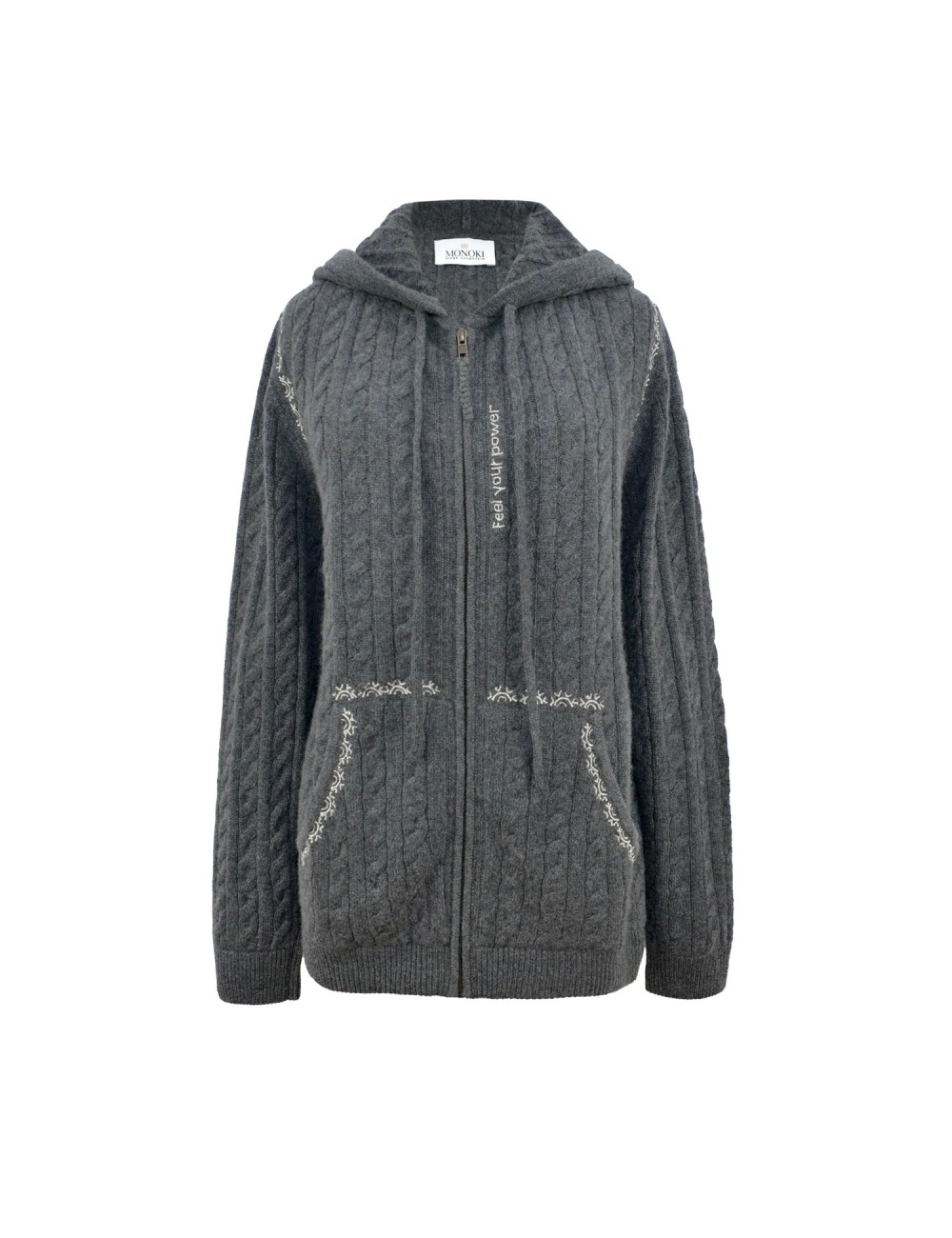 Gillet à capuche AMA - Gris