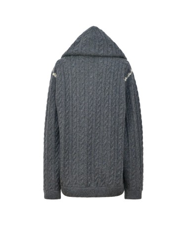 Gillet à capuche AMA - Gris