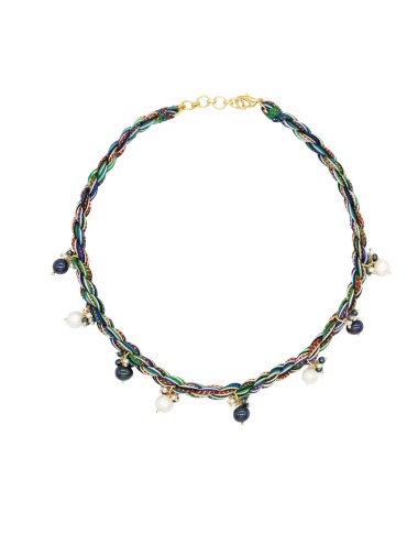 Collier PEARL JAM - Noir & Blanc