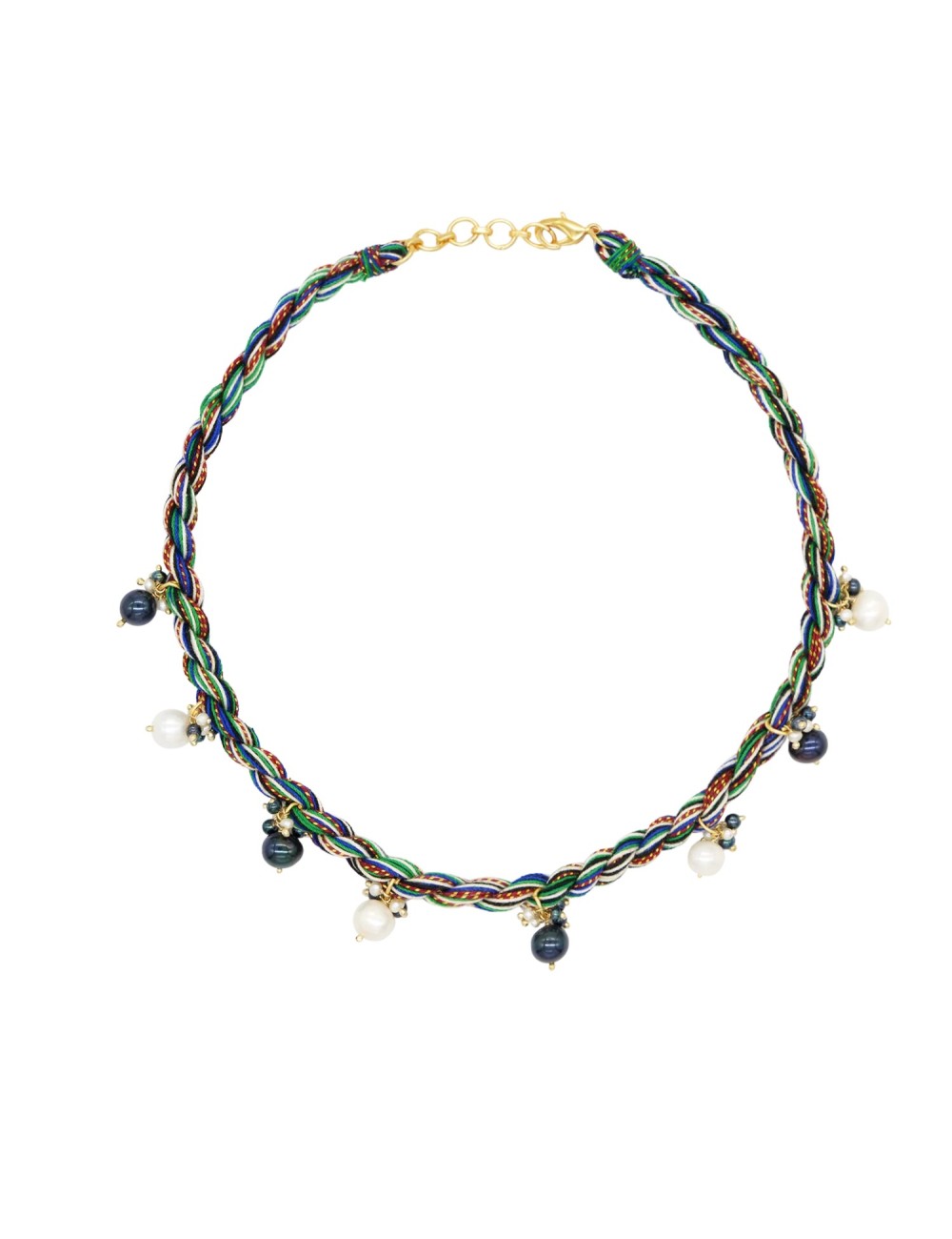 Collier PEARL JAM - Noir & Blanc