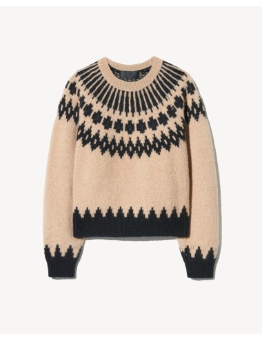 Sweater ALENA - Light Camel Fair Isle