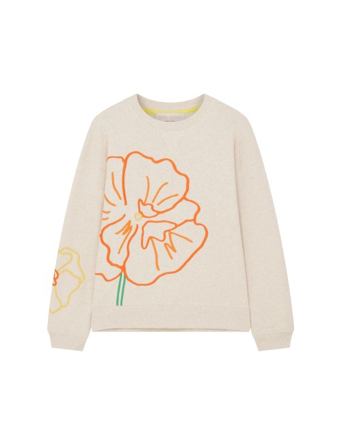 Sweat LARGE EMBROIDERED FLOWER