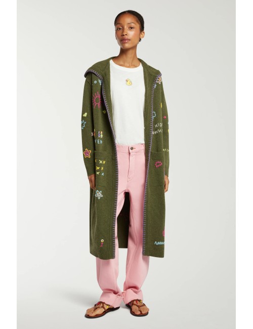 Cardigan Long brodé