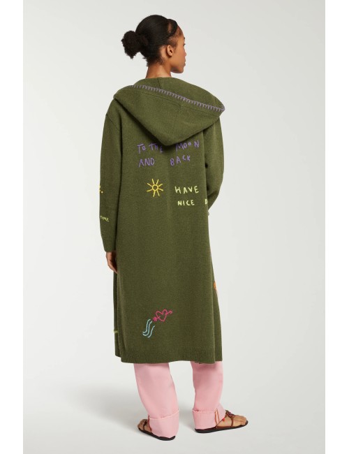Cardigan Long brodé