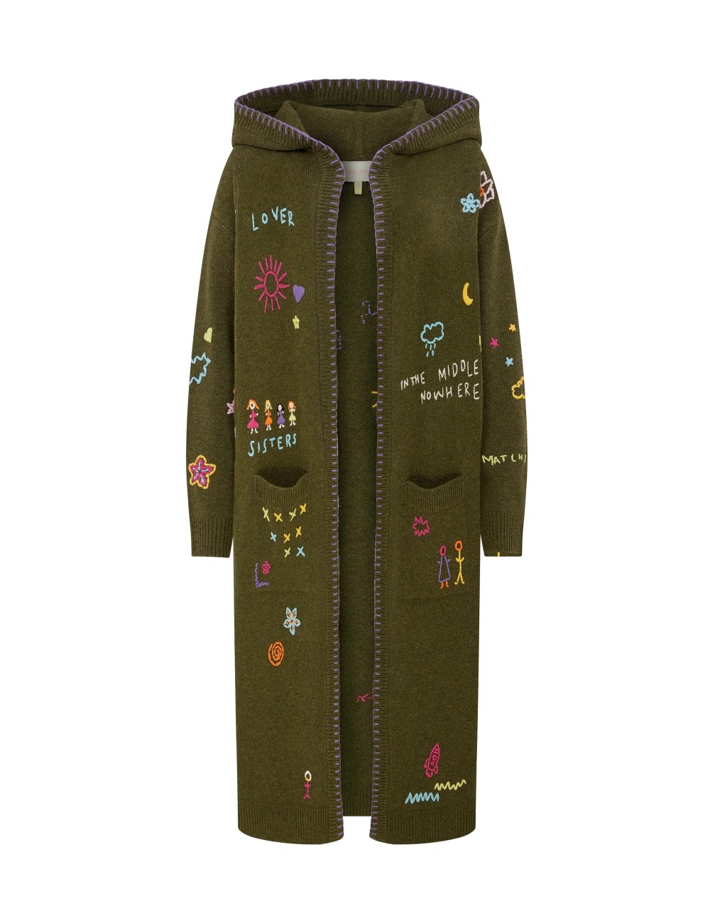 Cardigan Long brodé