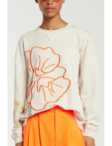 Sweat LARGE EMBROIDERED FLOWER