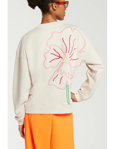 Sweat LARGE EMBROIDERED FLOWER