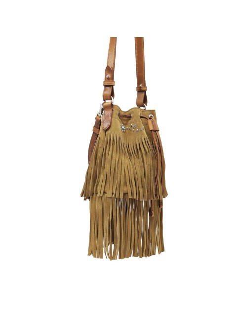 Sac JANIS FRINGES - Camel