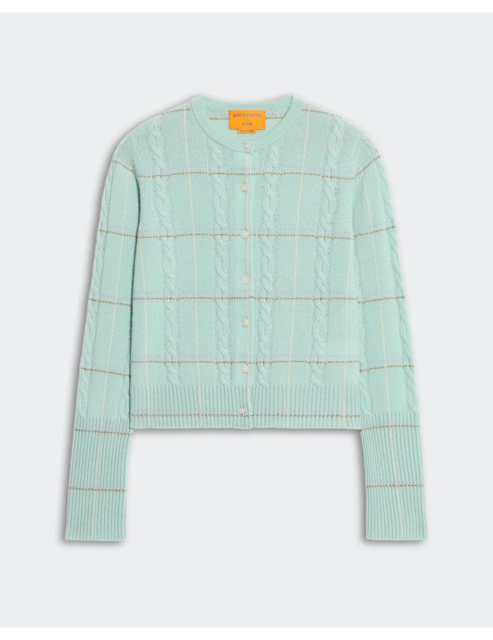 Cardigan JANE Check - Seaglass Combo