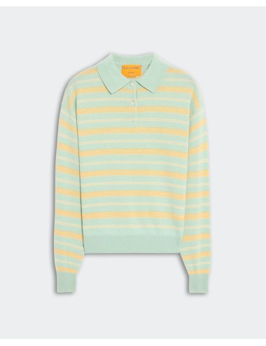 Polo rayé COLLEGIATE - Seaglass Combo