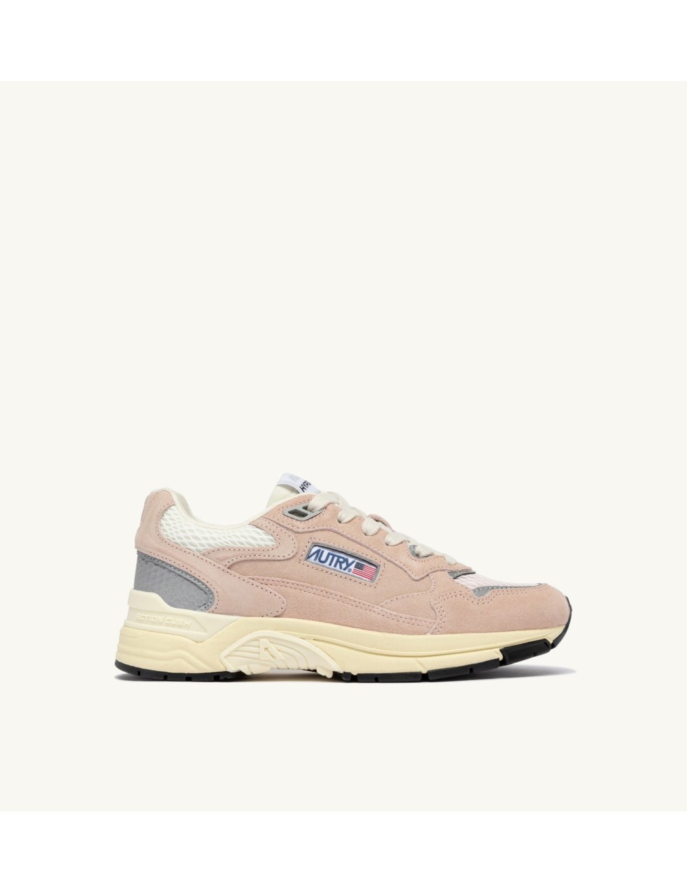 HYPERWAY Low, Mesh et Daim - Silk et Marshmallow