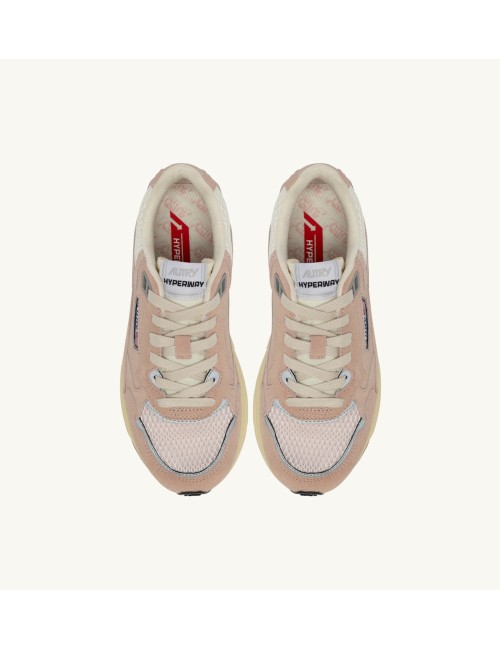 HYPERWAY Low, Mesh et Daim - Silk et Marshmallow