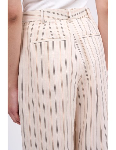 Pantalon BAGNOLET - Crème, Rayures