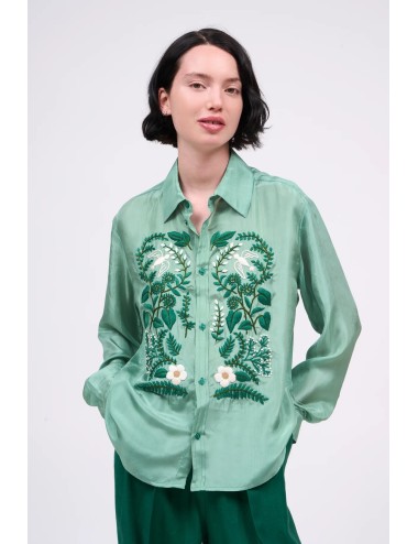 Chemise ALLIANCE - Vert, Broderies