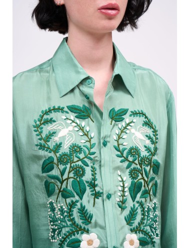 Chemise ALLIANCE - Vert, Broderies