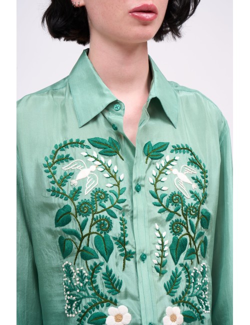 Chemise ALLIANCE - Vert, Broderies