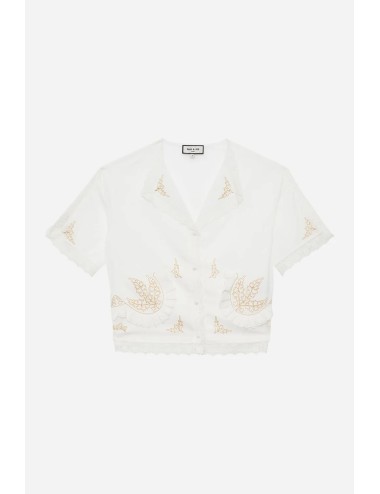 Chemisier SILAS - Écru, Broderies