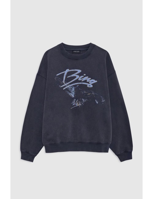 Sweatshirt SPENCER Eagle - Noir délavé