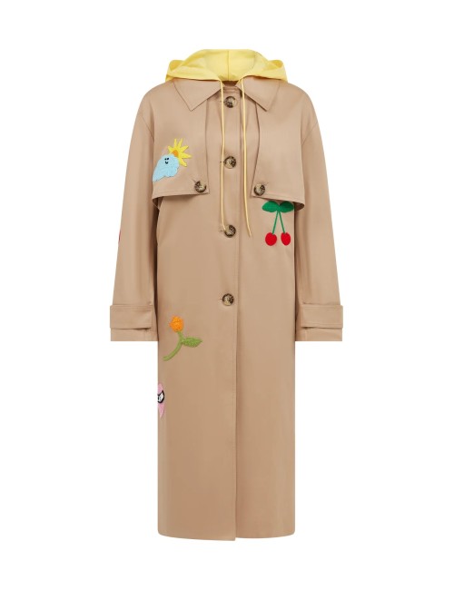 TRENCH COAT with Patches