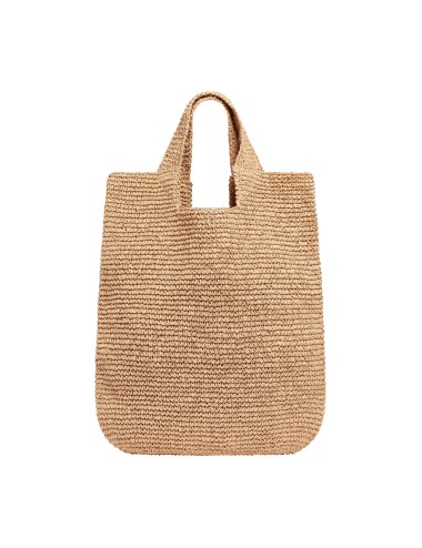 Cabas RAFFIA - Patchs Fleurs