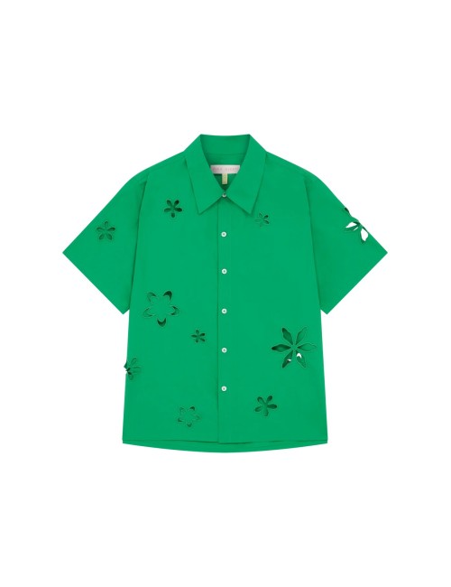Chemise à FLEURS Découpées