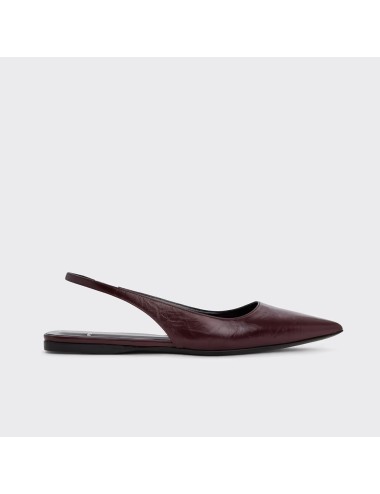 Slingback Plat STELLA - Bordeaux
