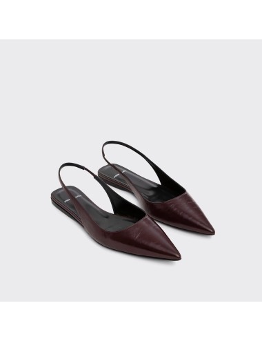 Slingback Plat STELLA - Bordeaux