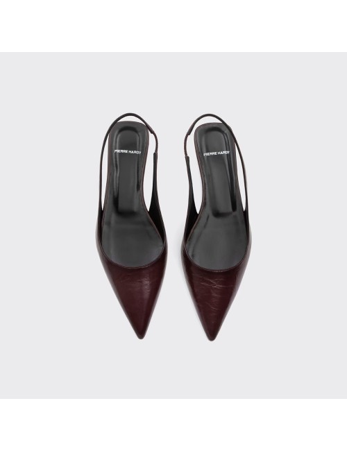 Slingback Plat STELLA - Bordeaux