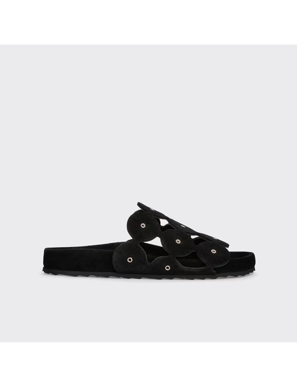 Beach Mules BULLES à œillets - Noir