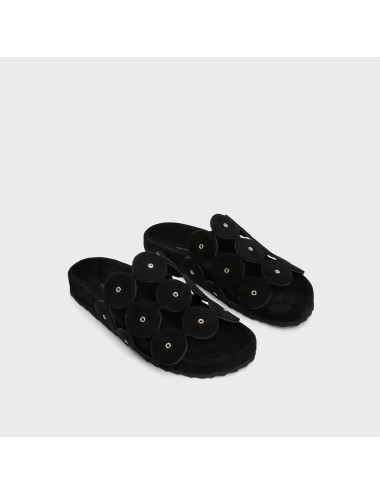 Beach Mules BULLES à œillets - Noir