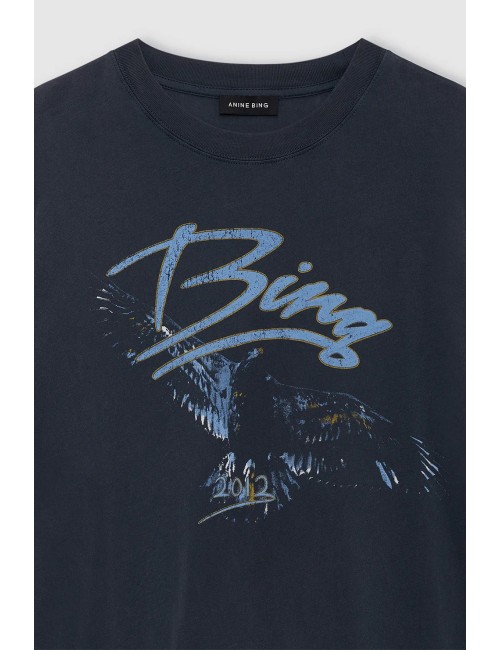 Tee-shirt KENT Eagle - Noir délavé